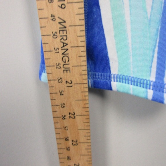 Lilly Pulitzer Luxletic Weekender Leggings S Blue Multishore Perfection Crop 202 - Picture 11 of 12